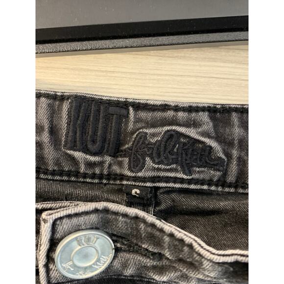 Kut from the Kloth Women's Skinny Leg Denim Jeans Dark Wash Black Size 6 - Picture 3 of 4